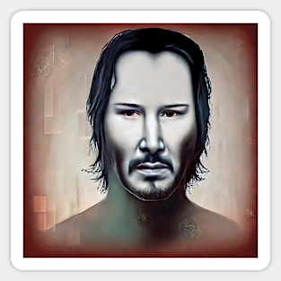 brown Keanu Sticker